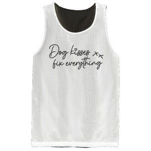 Dog Kisses Fix Everything Mesh Reversible Basketball Jersey Tank