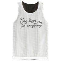 Dog Kisses Fix Everything Mesh Reversible Basketball Jersey Tank