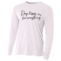 Dog Kisses Fix Everything Cooling Performance Long Sleeve Crew