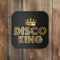 Disco King Funky Vintage 70s 80s Tee For Dance Parties Coaster