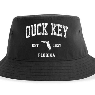 Duck Key Florida Fl Vintage Athletic Sustainable Bucket Hat