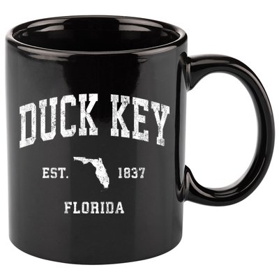Duck Key Florida Fl Vintage Athletic 11oz C Handle Ceramic Mug