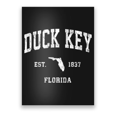 Duck Key Florida Fl Vintage Athletic Poster