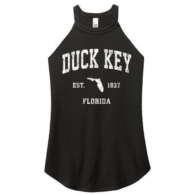 Duck Key Florida Fl Vintage Athletic Women's Perfect Tri Rocker Tank