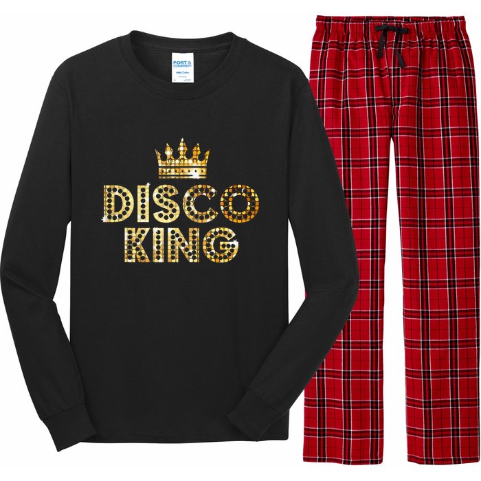 Disco King Funky Vintage 70s 80s Tee For DanceParties Long Sleeve Pajama Set