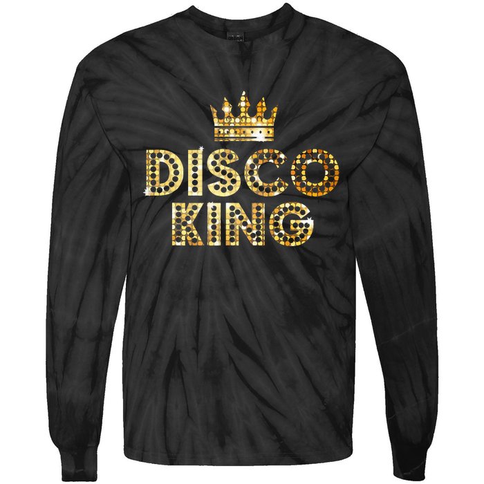 Disco King Funky Vintage 70s 80s Tee For DanceParties Tie-Dye Long Sleeve Shirt