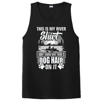 Dog Kayaking Gear Kayaker Lake Kayaking With Dog Kayak Funny Gift PosiCharge Competitor Tank