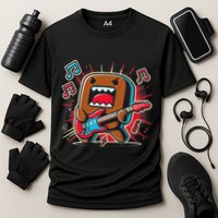 Domo Kun Guitar Xmas Cooling Performance Crew T-Shirt