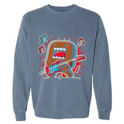 Domo Kun Guitar Xmas Garment-Dyed Sweatshirt