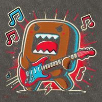 Domo Kun Guitar Xmas Cotton Canvas Backpack
