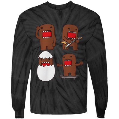 Domo Kun Guitar Tie-Dye Long Sleeve Shirt