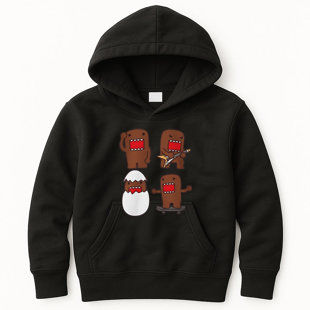 Domo Kun Guitar Kids Hoodie