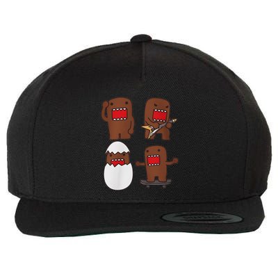Domo Kun Guitar Wool Snapback Cap