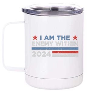 Democrat Kamala Harris Enemy Within 12 oz Stainless Steel Tumbler Cup