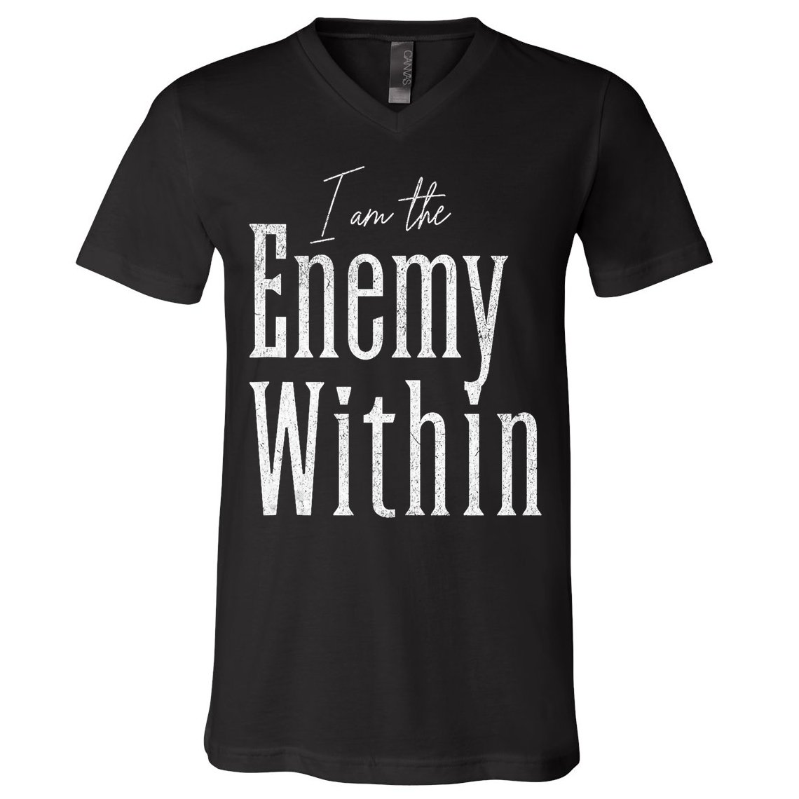 Democrat Kamala Harris Enemy Within Antitrump Left Wing V-Neck T-Shirt