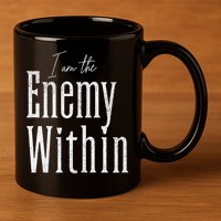 Democrat Kamala Harris Enemy Within Antitrump Left Wing 11oz C Handle Ceramic Mug