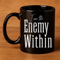 Democrat Kamala Harris Enemy Within Antitrump Left Wing 11oz C Handle Ceramic Mug