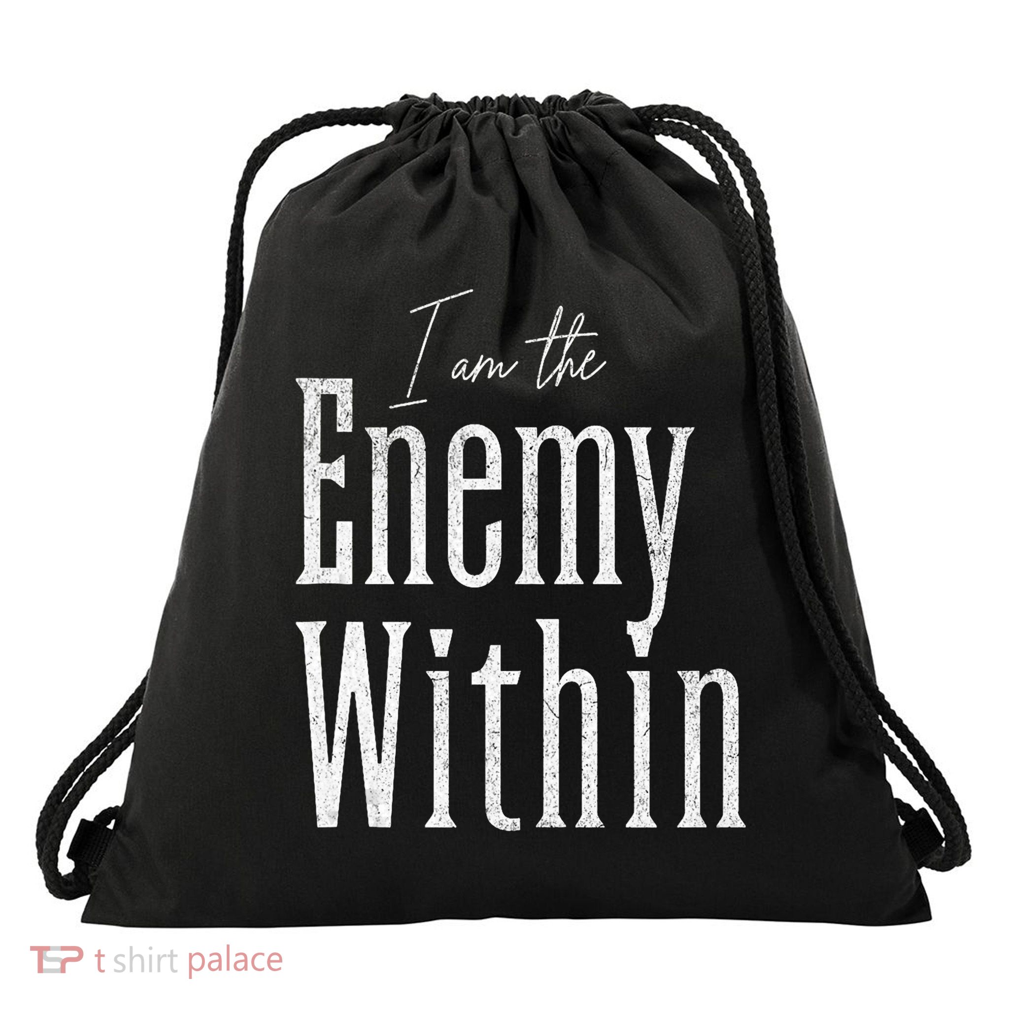 Democrat Kamala Harris Enemy Within Antitrump Left Wing Drawstring Bag