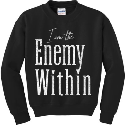 Democrat Kamala Harris Enemy Within Antitrump Left Wing Kids Sweatshirt