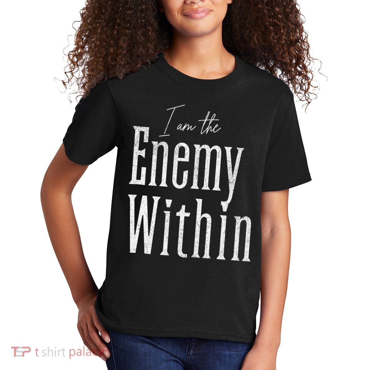 Democrat Kamala Harris Enemy Within Antitrump Left Wing Kids T-Shirt