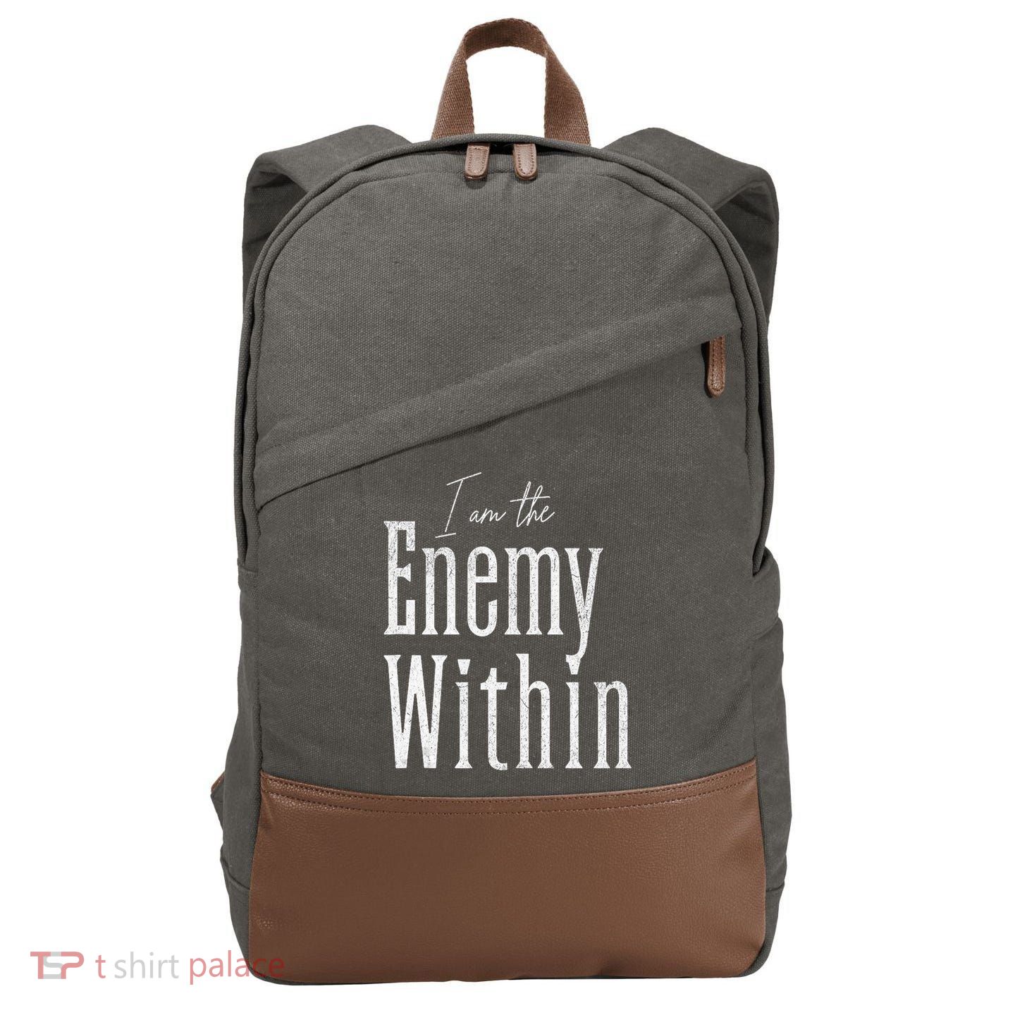 Democrat Kamala Harris Enemy Within Antitrump Left Wing Cotton Canvas Backpack