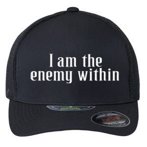 Democrat Kamala Harris Enemy Within Anti Trump Left Wing Flexfit Unipanel Trucker Cap