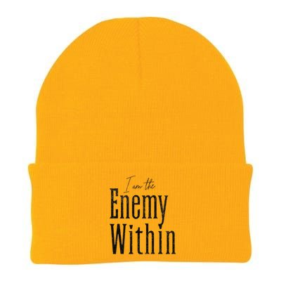 Democrat Kamala Harris Enemy Within Anti Trump Left Wing Knit Cap Winter Beanie