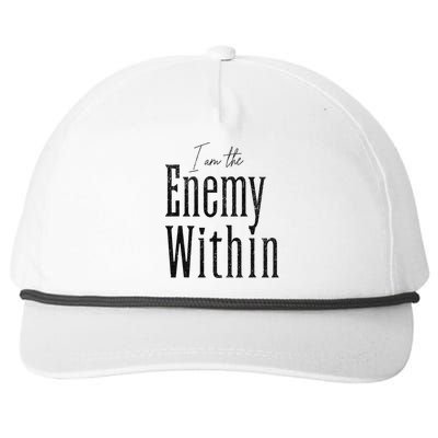 Democrat Kamala Harris Enemy Within Anti Trump Left Wing Snapback Five-Panel Rope Hat