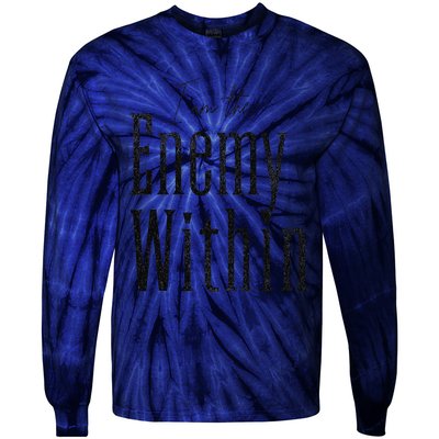 Democrat Kamala Harris Enemy Within Anti Trump Left Wing Tie-Dye Long Sleeve Shirt