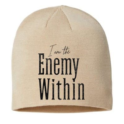 Democrat Kamala Harris Enemy Within Anti Trump Left Wing Sustainable Beanie