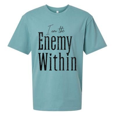 Democrat Kamala Harris Enemy Within Anti Trump Left Wing Sueded Cloud Jersey T-Shirt