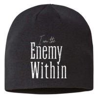 Democrat Kamala Harris Enemy Within Anti Trump Left Wing Sustainable Beanie