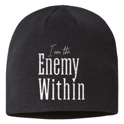 Democrat Kamala Harris Enemy Within Anti Trump Left Wing Sustainable Beanie