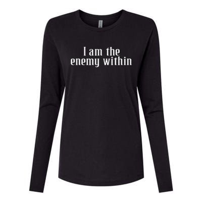 Democrat Kamala Harris Enemy Within Antitrump Left Wing Womens Cotton Relaxed Long Sleeve T-Shirt