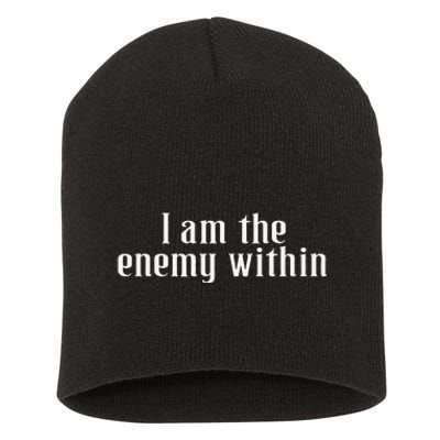 Democrat Kamala Harris Enemy Within Antitrump Left Wing Short Acrylic Beanie