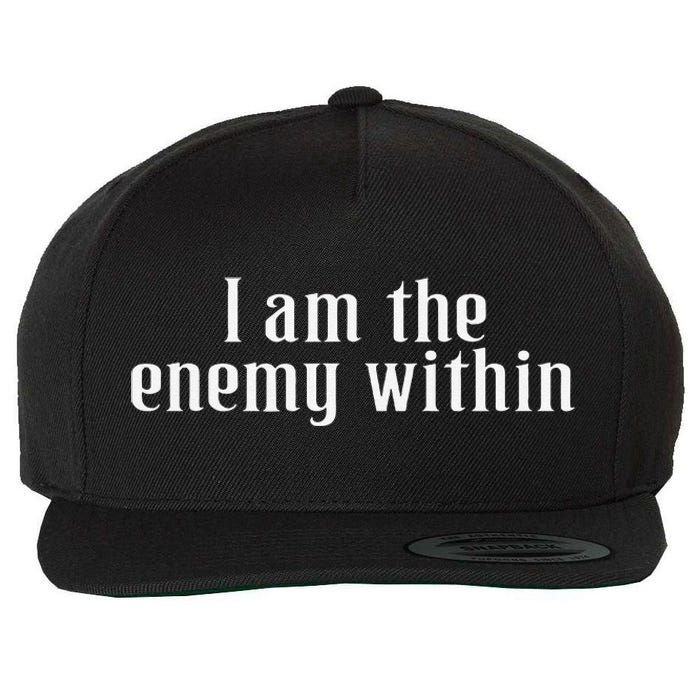 Democrat Kamala Harris Enemy Within Antitrump Left Wing Wool Snapback Cap