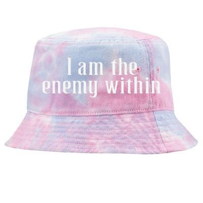 Democrat Kamala Harris Enemy Within Antitrump Left Wing Tie-Dyed Bucket Hat