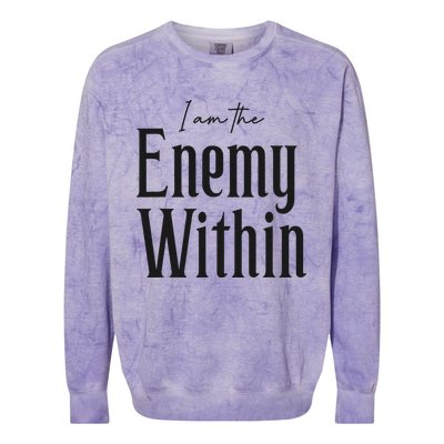 Democrat Kamala Harris Enemy Within Antitrump Left Wing Colorblast Crewneck Sweatshirt