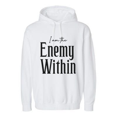 Democrat Kamala Harris Enemy Within Antitrump Left Wing Garment-Dyed Fleece Hoodie