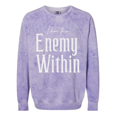 Democrat Kamala Harris Enemy Within Antitrump Left Wing Colorblast Crewneck Sweatshirt