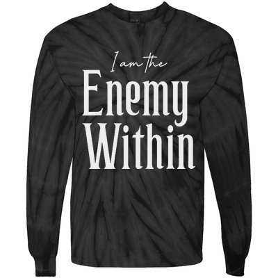 Democrat Kamala Harris Enemy Within Antitrump Left Wing Tie-Dye Long Sleeve Shirt