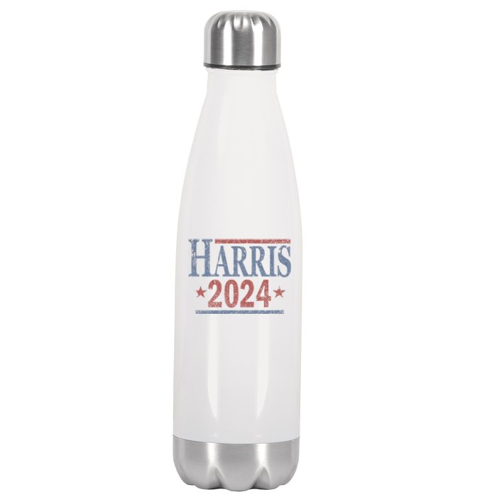 Distressed Kamala Harris 2024 Stainless Steel Insulated Water Bottle