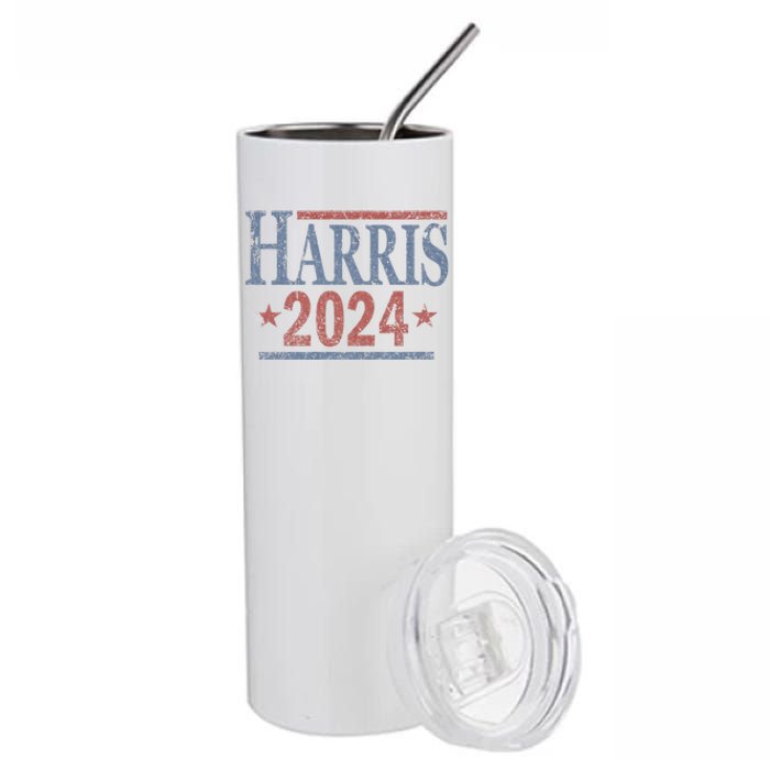 Distressed Kamala Harris 2024 Stainless Steel Tumbler