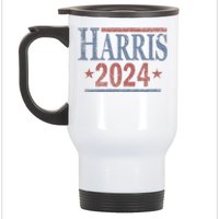 Distressed Kamala Harris 2024 Stainless Steel Travel Mug