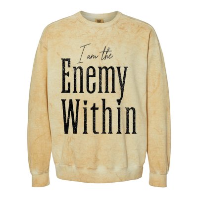 Democrat Kamala Harris Enemy Within Anti Trump Left Wing Colorblast Crewneck Sweatshirt