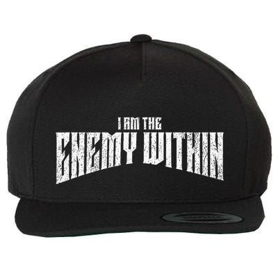 Democrat Kamala Harris Enemy Within Anti Trump Left Wing Wool Snapback Cap