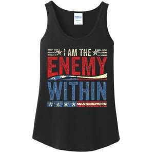 Democrat Kamala Harris Enemy Within Antitrump Left Wing Ladies Essential Tank