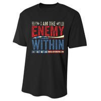 Democrat Kamala Harris Enemy Within Antitrump Left Wing Performance Sprint T-Shirt