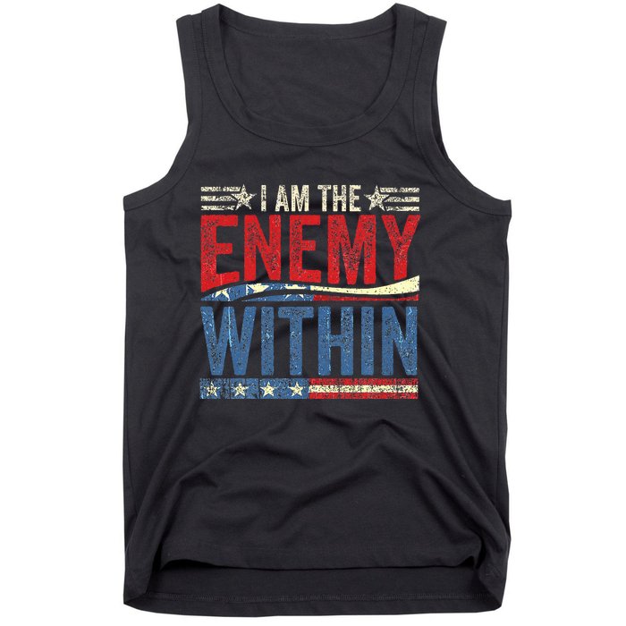 Democrat Kamala Harris Enemy Within Antitrump Left Wing Tank Top