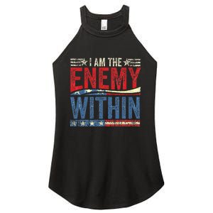 Democrat Kamala Harris Enemy Within Antitrump Left Wing Women's Perfect Tri Rocker Tank